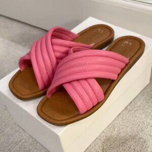 Seychelles Pink Word for Word Flat Sandals